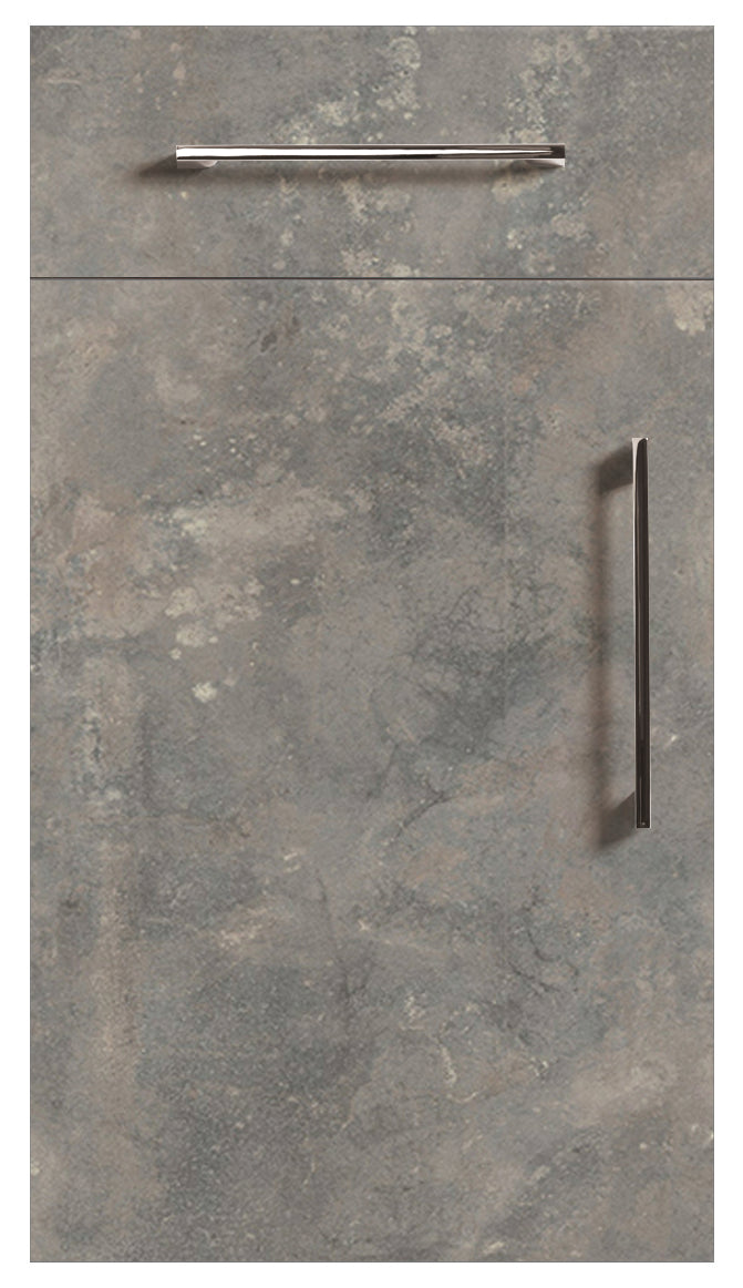 Light Grey Metallic Rock Modern Slab Replacement Kitchen Door