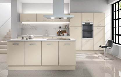 Alabaster White Modern Slab Replacement Kitchen Door