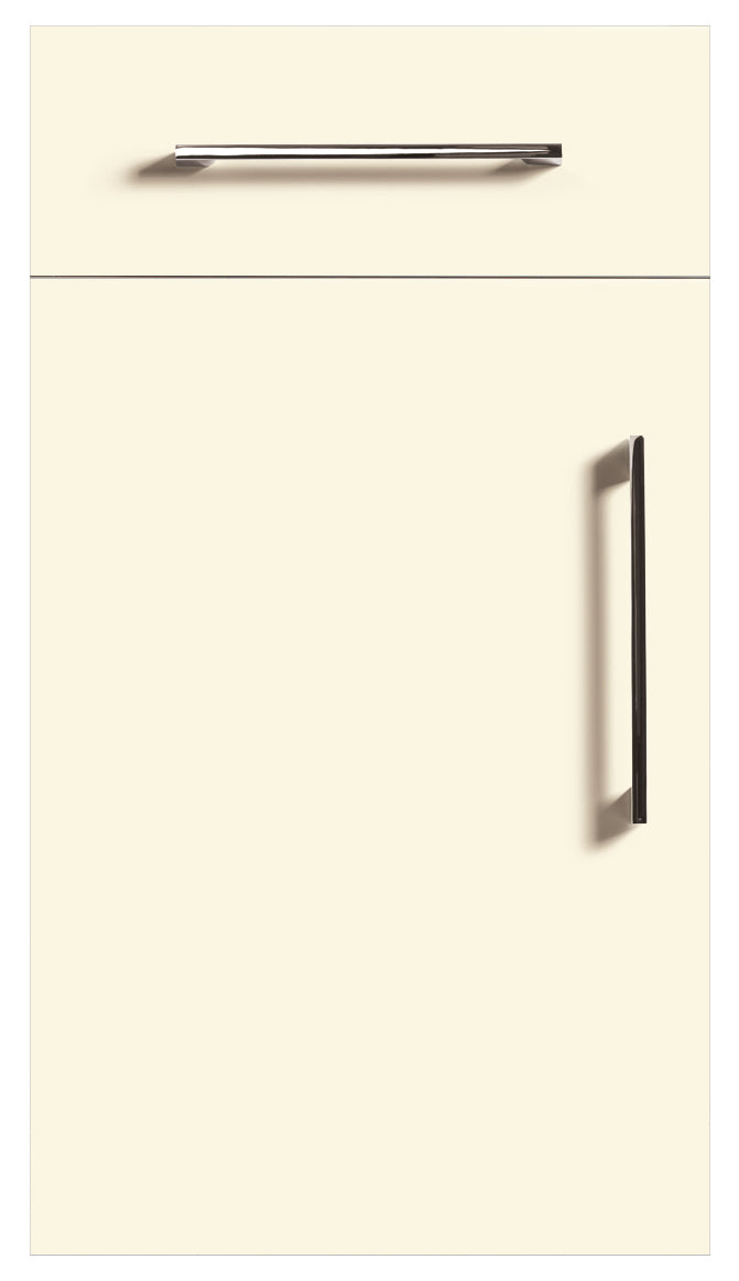 Alabaster White Modern Slab Replacement Kitchen Door