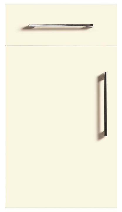 Alabaster White Modern Slab Replacement Kitchen Door