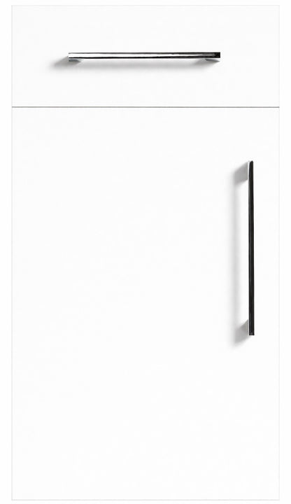 Alpine White Modern Slab Replacement Kitchen Door