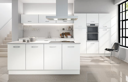 Alpine White Modern Slab Replacement Kitchen Door