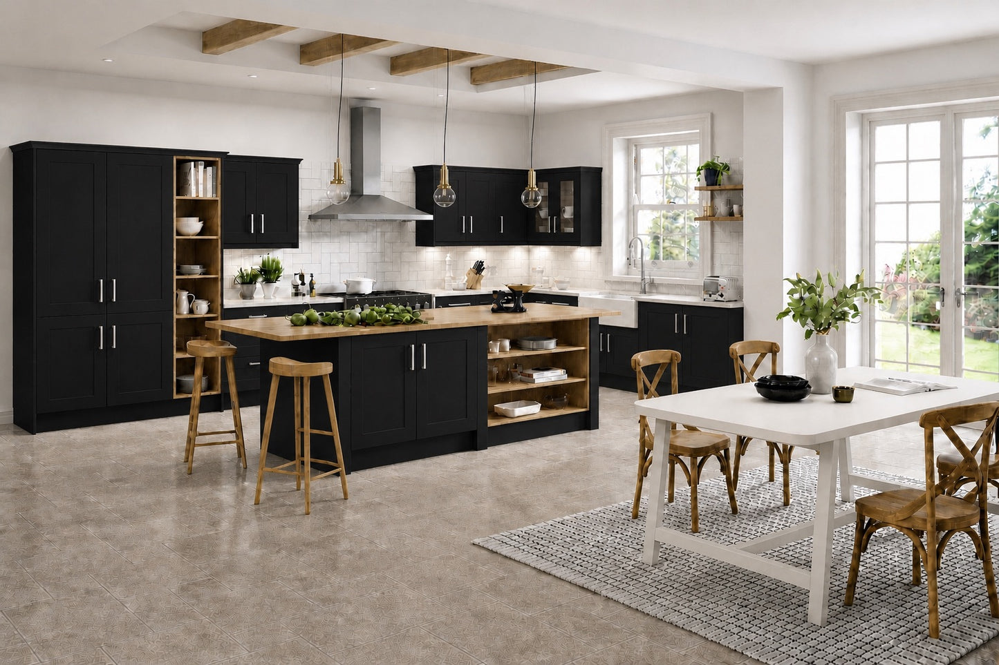 Black Shaker Kitchen | Simply Replacement Doors