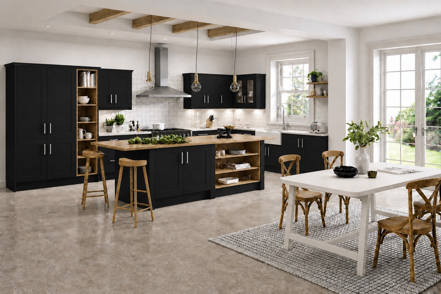 Black Shaker Kitchen | Simply Replacement Doors