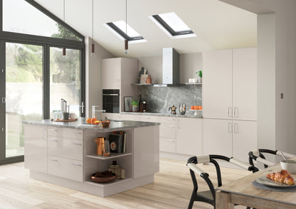 Gloss Cashmere Grey Replacement Kitchen Door