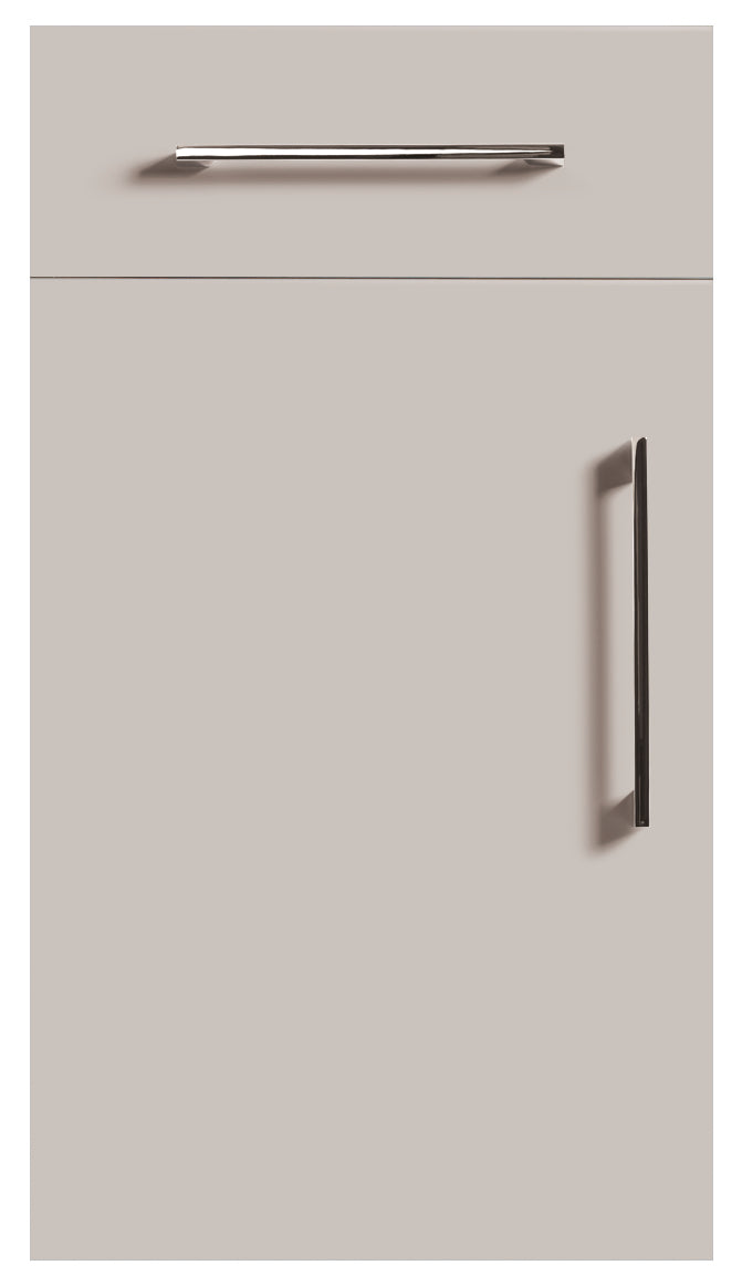 Cashmere Grey Modern Slab Replacement Kitchen Door
