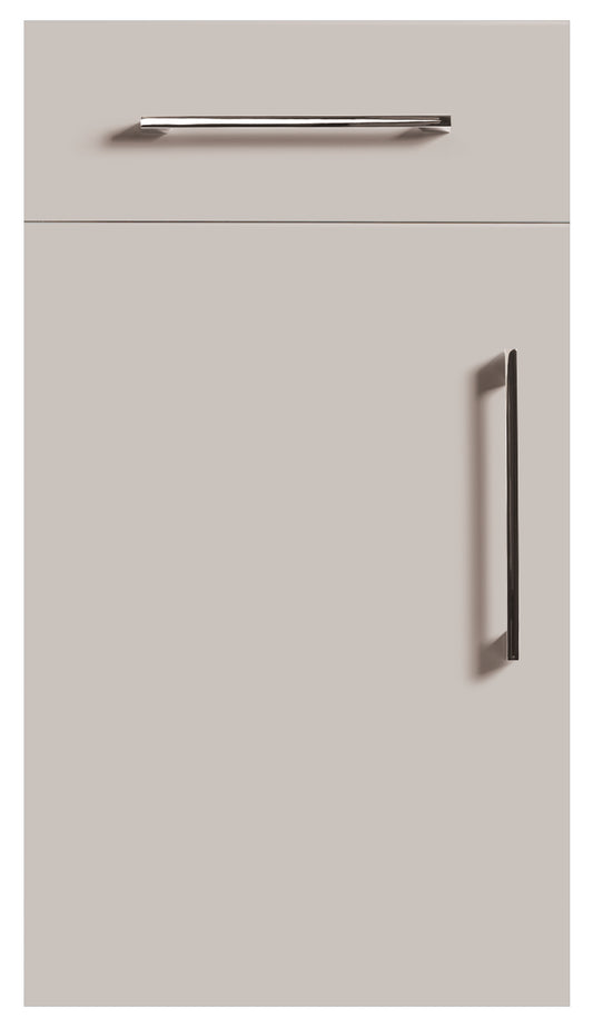 Cashmere Grey Modern Slab Replacement Kitchen Door