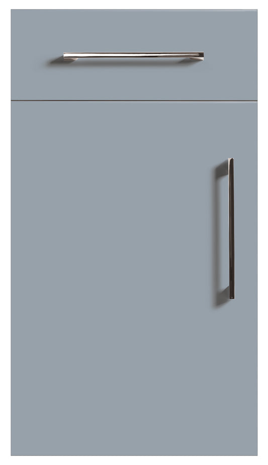 Denim Blue Modern Slab Replacement Kitchen Door