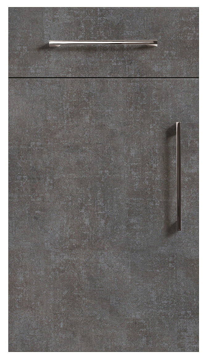 Anthracite Metallic Fabric Modern Slab Replacement Kitchen Door