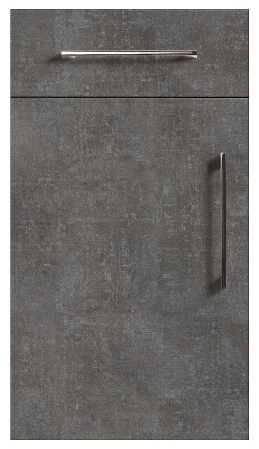 Anthracite Metallic Fabric Modern Slab Replacement Kitchen Door