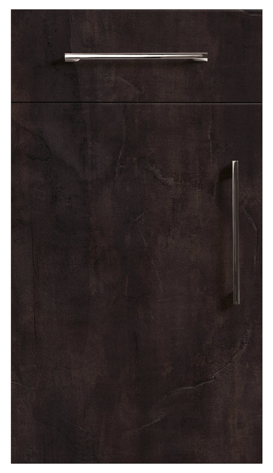 Black Gold Metal Slate Modern Slab Replacement Kitchen Door