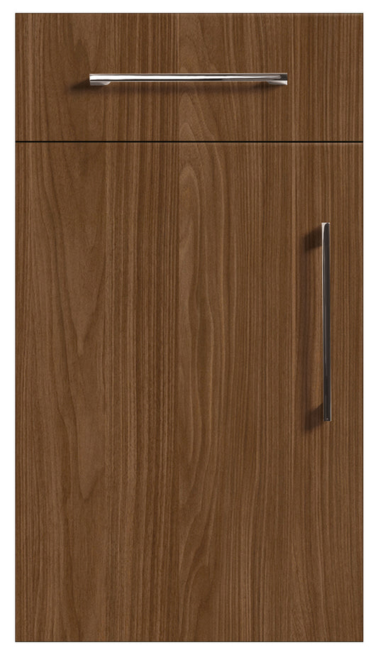 Lincoln Walnut Modern Slab Replacement Kitchen Door