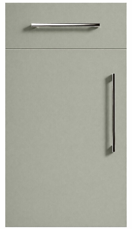 Fjord Green Modern Slab Replacement Kitchen Door - Simply Replacement Doors