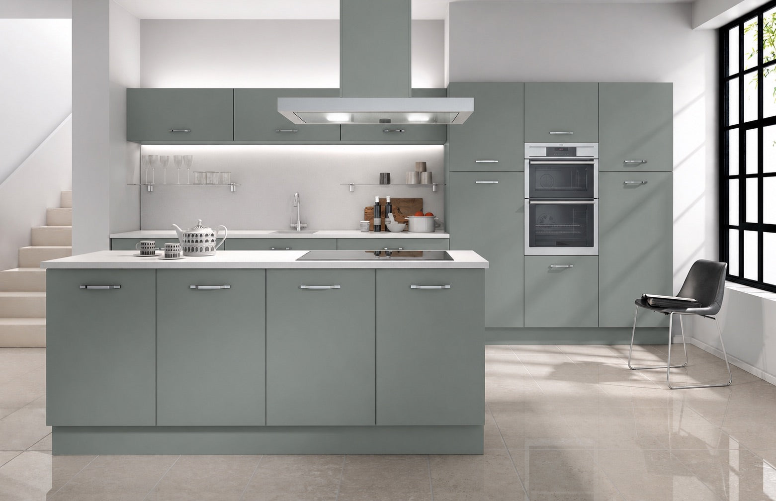 Fjord Green Kitchen | Simply Replacement Doors