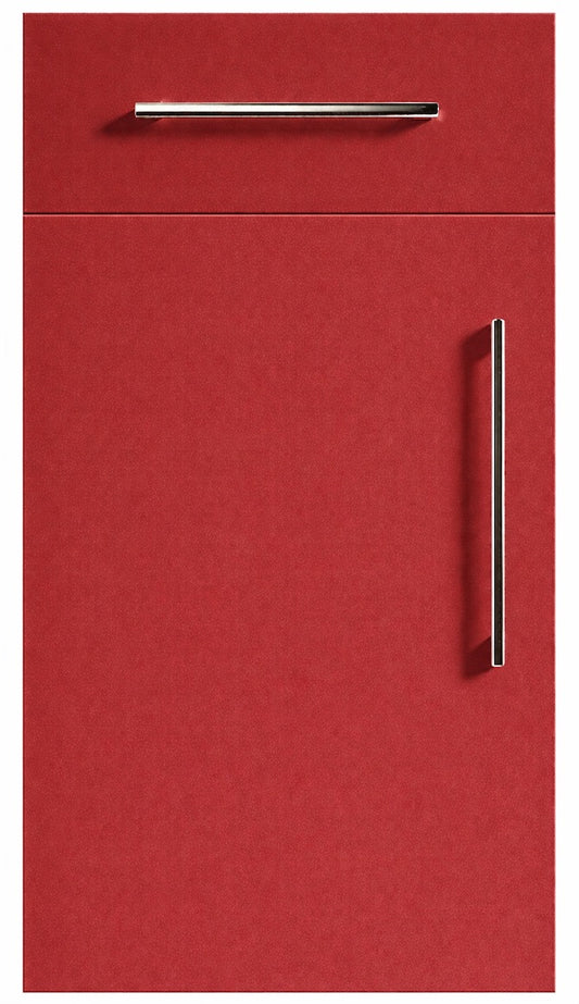 Garnet Red Modern Slab Replacement Kitchen Door