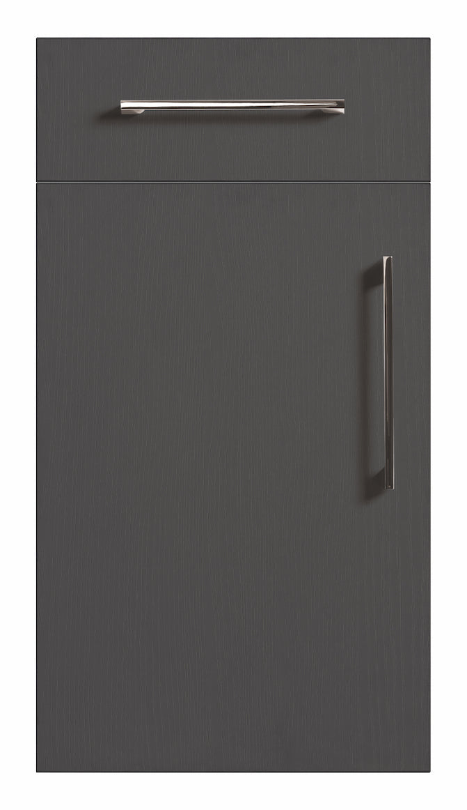 Graphite Grey Modern Slab Replacement Kitchen Door