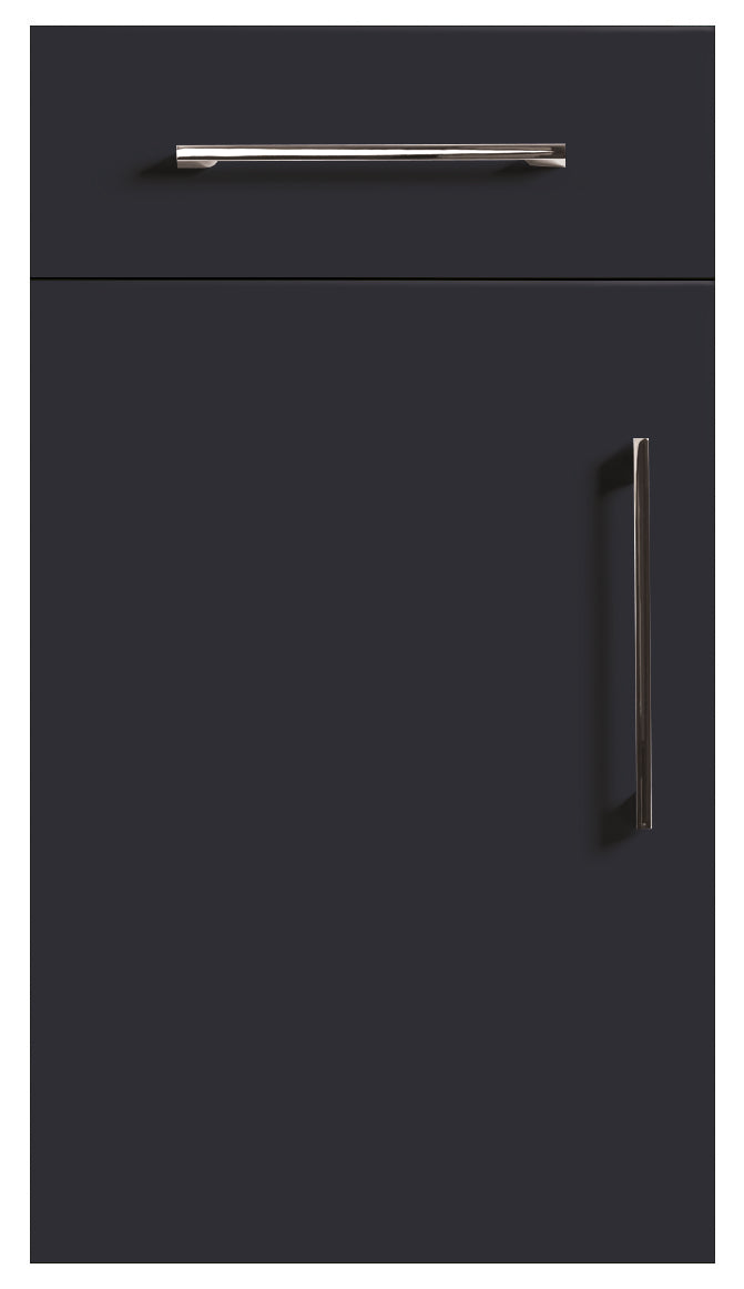 Indigo Blue Modern Slab Replacement Kitchen Door