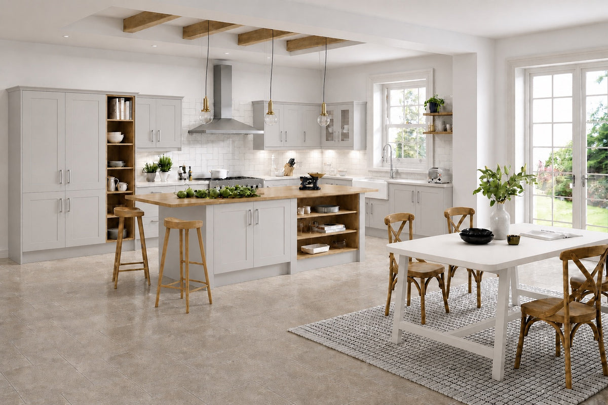 Light Grey Shaker Replacement Kitchen Doors replacement door