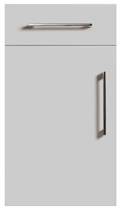 Light Grey Modern Slab Replacement Kitchen Door