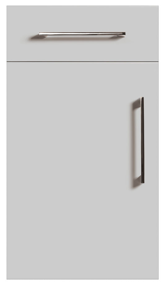 Light Grey Modern Slab Replacement Kitchen Door