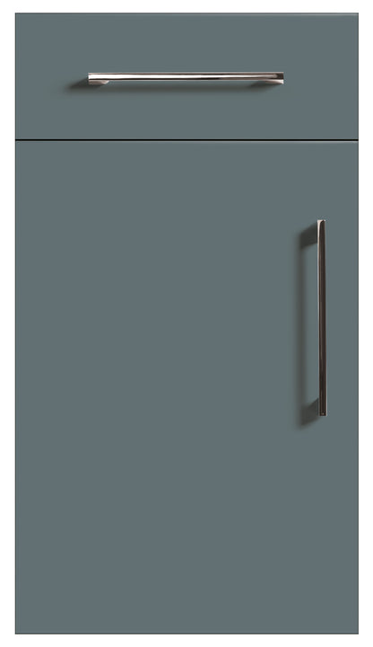Monument Grey Modern Slab Replacement Kitchen Door