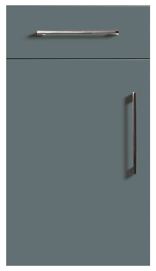 Monument Grey Modern Slab Replacement Kitchen Door