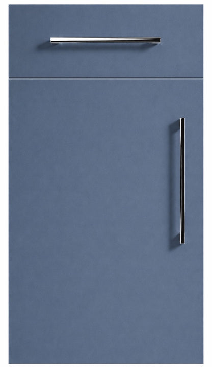 Ocean Blue Modern Slab Replacement Kitchen Door