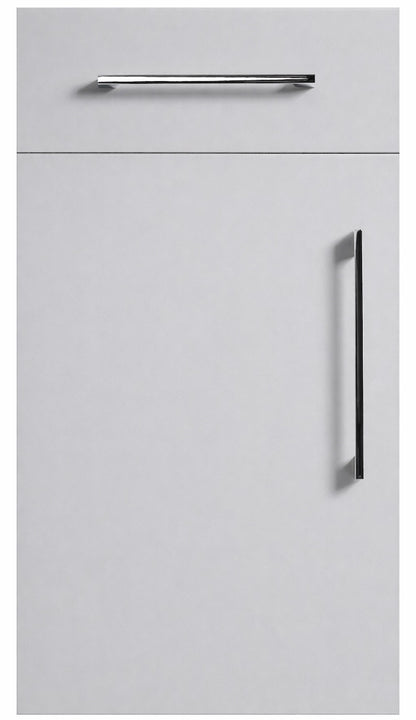 Pearl Grey Modern Slab Replacement Kitchen Door