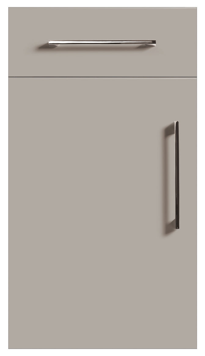 Pebble Grey Modern Slab Replacement Kitchen Door