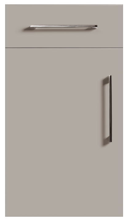 Pebble Grey Modern Slab Replacement Kitchen Door