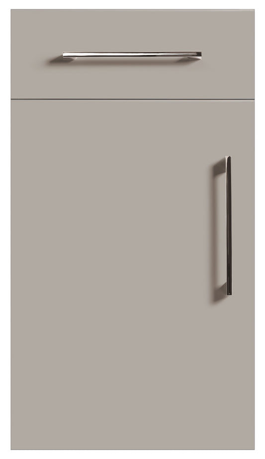 Pebble Grey Modern Slab Replacement Kitchen Door