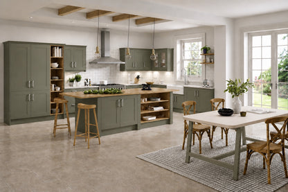 Reed Green Shaker Kitchen | Simply Replacement Doors