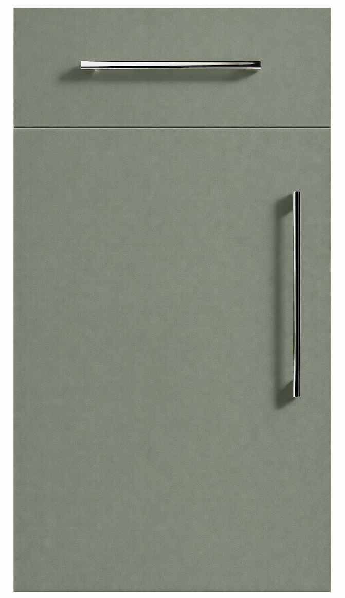 Reed Green Modern Slab Replacement Kitchen Door
