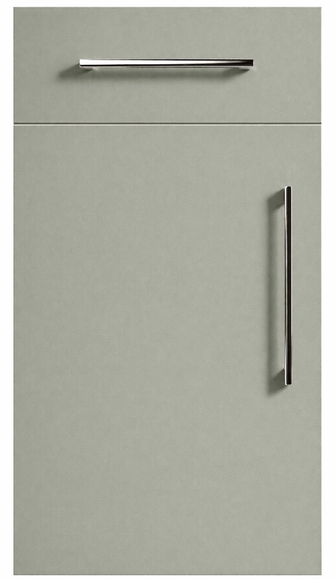 Sage Green Modern Slab Replacement Kitchen Door