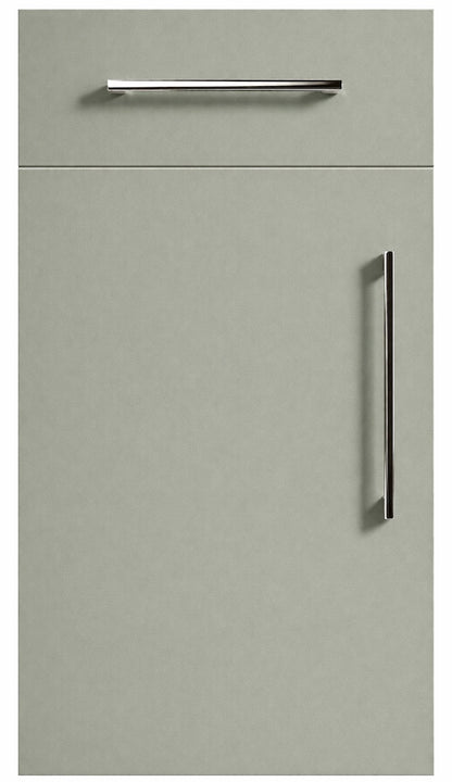 Sage Green Modern Slab Replacement Kitchen Door
