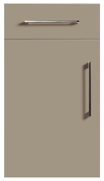 Stone Grey Modern Slab Replacement Kitchen Door