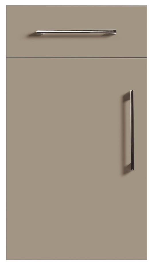 Stone Grey Modern Slab Replacement Kitchen Door