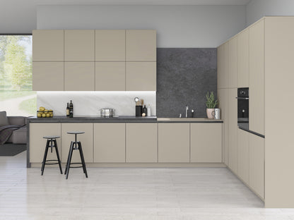 Taupe Grey Modern Slab Replacement Kitchen Door