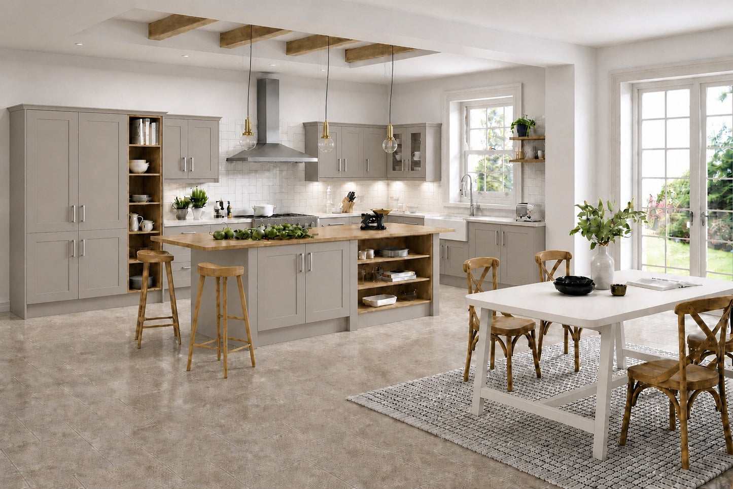 Taupe Grey Shaker Kitchen | Simply Replacement Doors