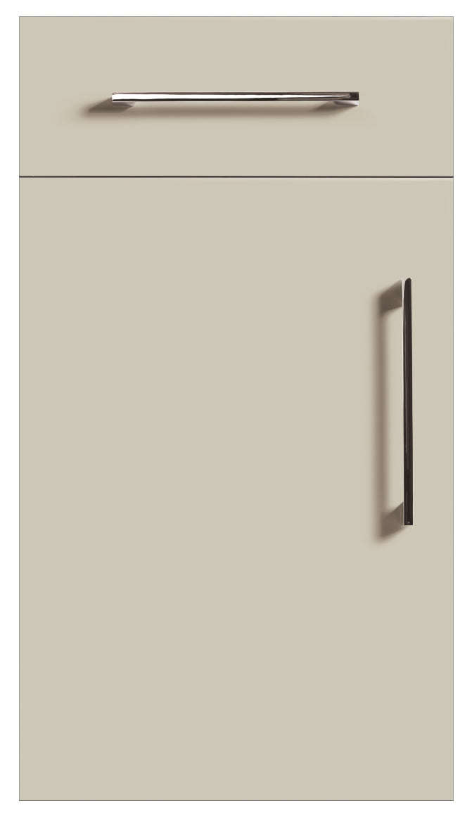 Taupe Grey Modern Slab Replacement Kitchen Door