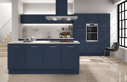 Tyrolean Blue Modern Slab Replacement Kitchen Door