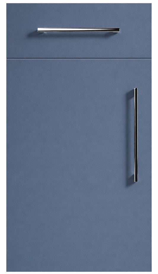 Tyrolean Blue Modern Slab Replacement Kitchen Door
